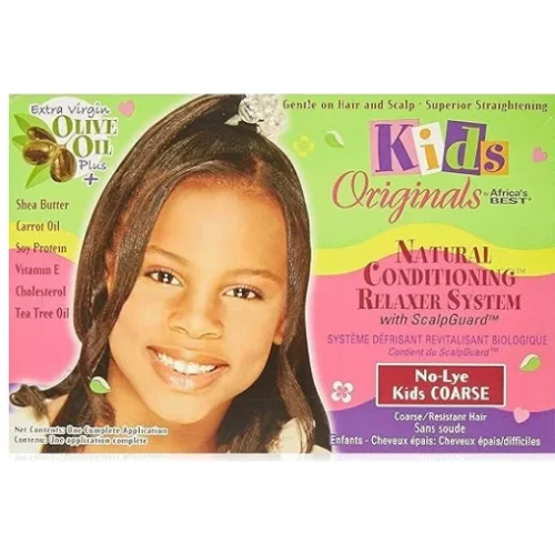 Africa's Best Originals Natural Conditioning Relaxer System with Scalp Guard for Coarse & Resistant Hair - lye free