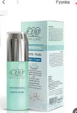 Eva Whitening Facial Night Cream with White Pearl Extract, Vitamin B3 & Hexylresorcinol for All Skin Types