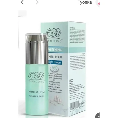 Eva Whitening Facial Night Cream with White Pearl Extract, Vitamin B3 & Hexylresorcinol for All Skin Types