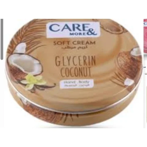 Care & More Softening Face, Hand & Body Cream Coconut Scent with Glycerin