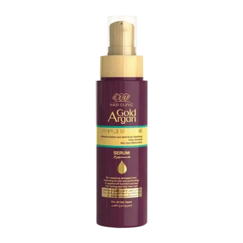 Eva Hair Clinic Gold Argan Triple Defense Repairing Serum for Damaged Hair