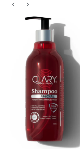 Clary Anti-Hair Fall Shampoo with Procapil for Dry & Damaged Hair - parabens free, silicone free, sulfate free