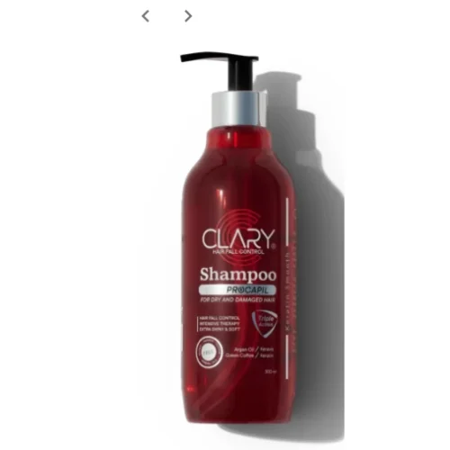 Clary Anti-Hair Fall Shampoo with Procapil for Dry & Damaged Hair - parabens free, silicone free, sulfate free