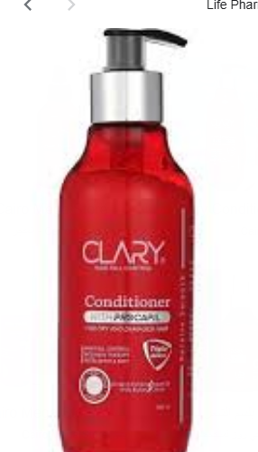 Clary Anti-Hair Fall Conditioner with Procapil for Dry & Damaged Hair - parabens free, silicone free, sulfate free