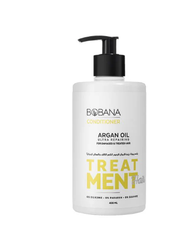 Bobana Treatment Ultra Repairing Hair Conditioner with Argan Oil for Damaged & Treated Hair - silicone free, parabens free, sulfate free