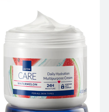 Avon Care Multipurpose 24H Daily Hydrating & Moisturizing Body Cream with Watermelon Extract for All Skin Types - cruelty free