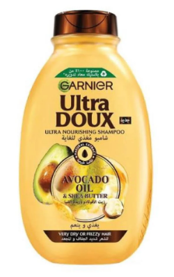 Garnier Ultra Doux Nourishing Shampoo with Avocado Oil & Shea Butter for Very Dry & Frizzy Hair - parabens free