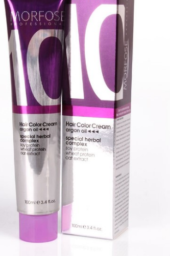 Morfose 10 Hair Coloring Cream with Argan, Camelia & Olive Oils Blue Black 1.1