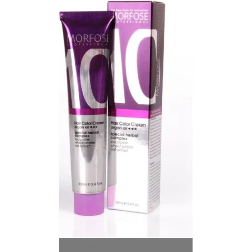 Morfose 10 Hair Coloring Cream with Argan, Camelia & Olive Oils Blue Black 1.1