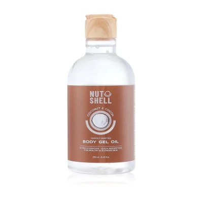 Nut Shell Non-Greasy Ultra Hydrating & Glowing Body Gel Oil with Coconut & Cocoa