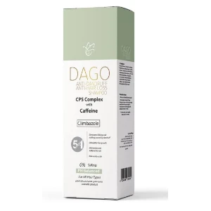 Dago Moisturizing, Anti-Hair Loss & Anti-Dandruff Shampoo with Caffeine & Climbazole for All Hair Types - sulfate free
