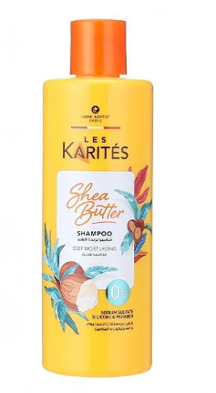 Les Karites Deep Moisturizing Hair Shampoo with Shea Butter - parabens free, silicone free, sodium sulfate free
