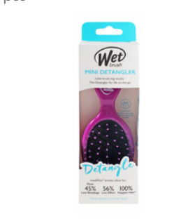 Wet Brush Purple Mini Detangling Brush for All Hair Types