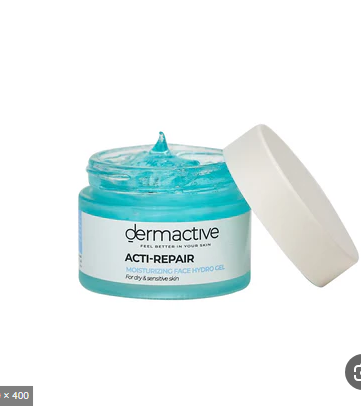 Dermactive Acti-Repair Hypoallergenic Non-Greasy Moisturizing, Nourishing & Soothing Facial Gel for Dry & Sensitive Skin