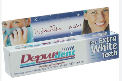 Depurdent Polishing Toothpaste for Extra White Teeth