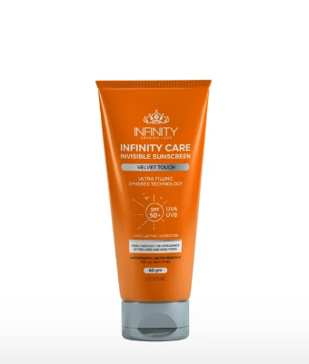 Infinity Water-Resistant Ultra Filling, Hydrating & Anti-Fine Line Invisible Velvet Touch Facial Sunscreen for All Skin Types SPF50+