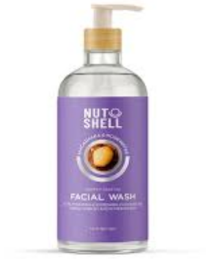 Nut Shell Ultra Hydrating, Refreshing & Cleansing Facial Wash with Macadamia & Rosewater for All Skin Types
