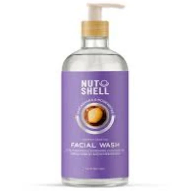 Nut Shell Ultra Hydrating, Refreshing & Cleansing Facial Wash with Macadamia & Rosewater for All Skin Types