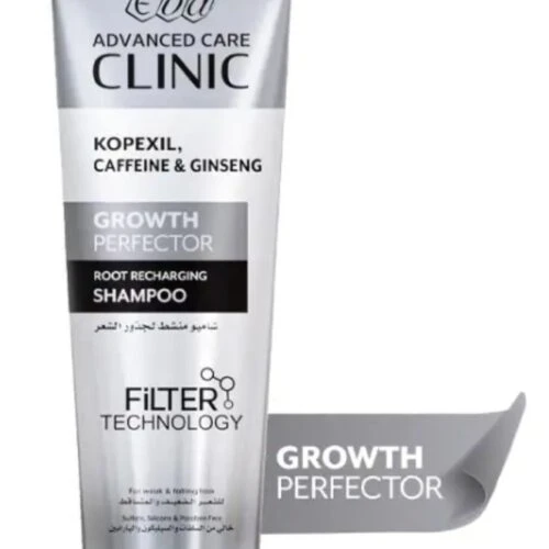 Eva Advanced Care Clinic Growth Perfector Root Charging Shampoo with Kopexil, Caffeine & Ginseng for Weak & Falling Hair - sulfate hair, silicone free, parabens free