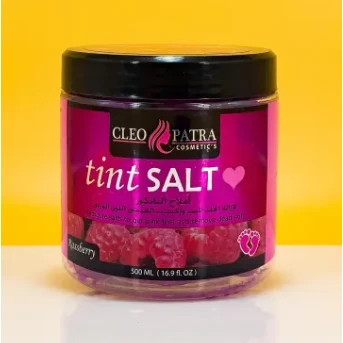 Cleopatra Cosmetics Pink Tinted Foot Salt with Raspberry for Dead Skin
