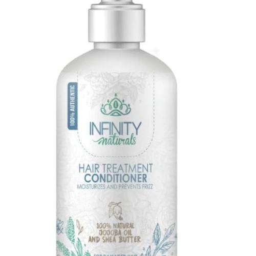 Infinity Naturals Moisturizing & Anti-Frizz Hair Treatment Conditioner with Jojoba Oil & Shea Butter for Damaged Hair - mineral oil free, silicone free, parabens free
