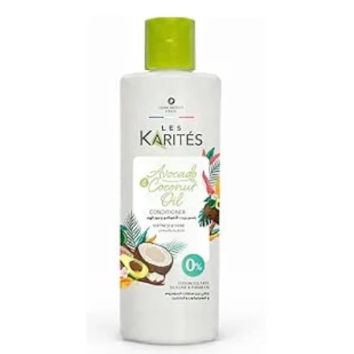 Les Karites Softening & Shining Conditioner with Avocado & Coconut Oil - sodium sulfate free, silicone free, parabens free