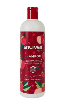 Enliven Hair Shampoo with Raspberry & Red Apple Extracts - cruelty free