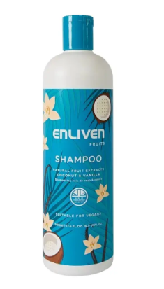 Enliven Hair Shampoo with Coconut & Vanilla Extracts - cruelty free