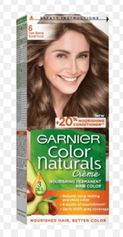 Garnier Color Naturals Nourishing Permanent Hair Dye Cream with Shea Butter, Avocado & Olive Oils Dark Blonde 6