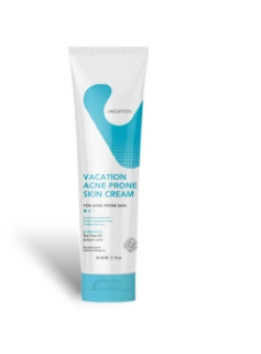 Vacation Acnacidol Hypoallergenic Purifying & Calming Facial Cream with Tea Tree Oil, Vitamins C & A for Acne-Prone Skin - non comedogenic