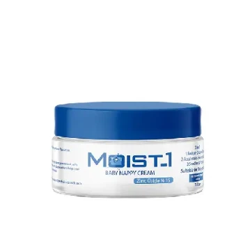 Moist-1 Soothing, Hydrating & Moisturizing Nappy Cream with Zinc Oxide - perfume free, parabens free, talc free
