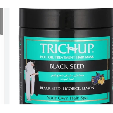 Trichup Moisturizing & Soothing Hot Oil Hair Mask with Black Seed, Licorice & Lemon Extracts - animal testing free