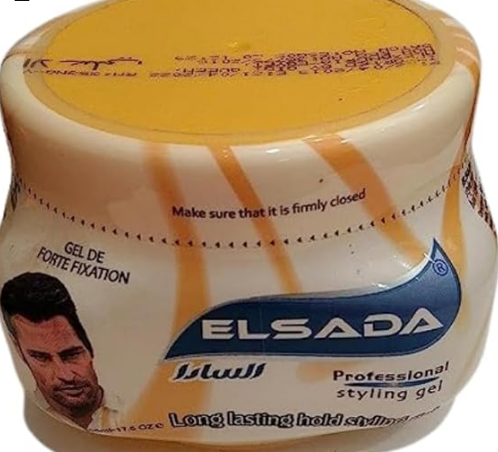 Elsada Hair Styling Gel Long Lasting Hold Yellow