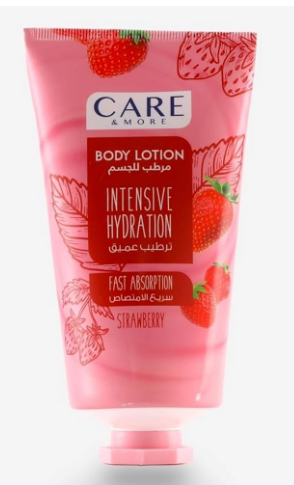 Care & More Intensive Hydrating Body Lotion Strawberry Scent