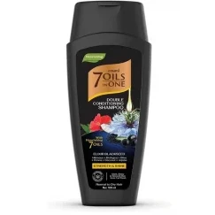 Emami 7 Oils in One Double Conditioning, Strengthening & Shining Shampoo with Black Seed, Hibiscus & Olive Oils for Normal to Dry Hair - parabens free, phthalate free, cruelty free