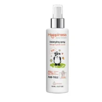 Happiness Kids Anti-Frizz Detangling Hair Spray - parabens free, dyes free, phthalates free