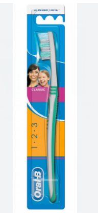Oral-B 3-Effect Classic Green & White Medium Toothbrush