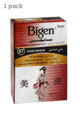 Bigen Permanent Hair Color Powder Dark Brown 57 - ammonia free