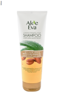 Aloe Eva Strengthening & Moisturizing Shampoo with Aloe Vera & Argan Oil for Frizzy Hair - شامبو ألو إيفا المقوي والمرطب مع خلاصة الصبار وزيت الأرغان للشعر المجعد