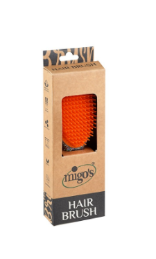 Migo's Black & Orange Hairbrush