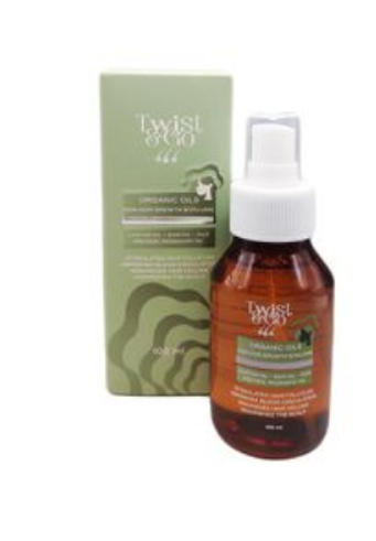 Twist & Go Organic Volumizing, Nourishing & Hair Growth Castor, Sidr & Rosemary Oils - parabens free, sulfate free, paraffin free