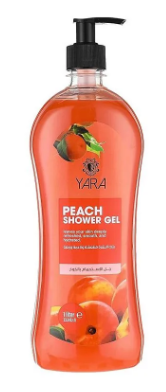 Yara Refreshing, Smoothing & Hydrating Shower Gel Peach Scent - salt free