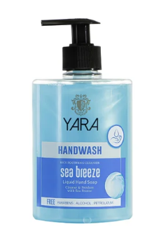 Yara Soothing Liquid Hand Wash Sea Breeze Scent - parabens free, alcohol free, petrolatum free