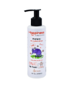 Happiness Kids Hydrating & Detangling Shampoo - parabens free, dyes free, phthalates free - شامبو هابينس كيدز المرطب والمفكك للشعر - خالٍ من البارابين، خالٍ من الأصباغ، خالٍ من الفثالات