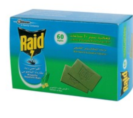 Raid Mosquito Repellent Mats with Natural Eucalyptus Fragrance for 60 Nights