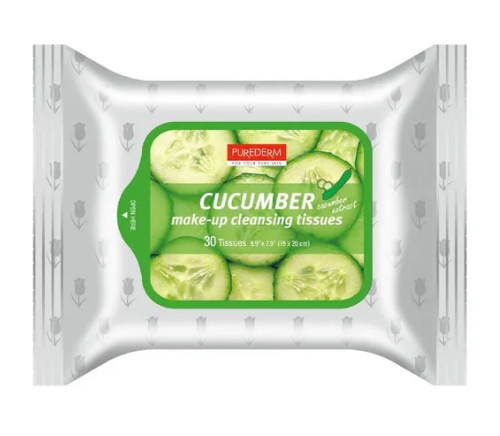 Purederm Make-up Cleansing Wipes with Cucumber Extract