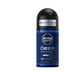 NIVEA Men Deep Black Carbon 48H Antitranspirant Roll-On Deodorant Espresso Scent
