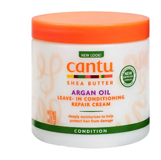 Cantu Leave In Conditioning Repair Cream with Argan Oil - cruelty free, silicones free, drying alcohol free