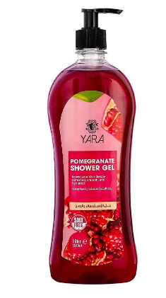 Yara Refreshing, Smoothing & Hydrating Shower Gel Pomegranate Scent - salt free