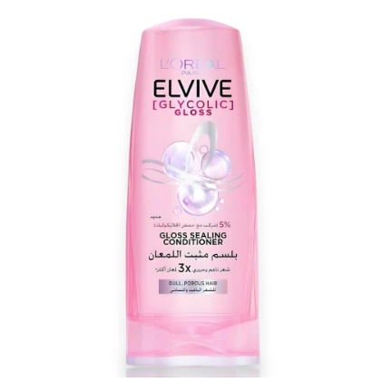 L’Oreal Elvive Gloss Sealing Conditioner with Glycolic Acid for Dull & Porous Hair - animal testing free